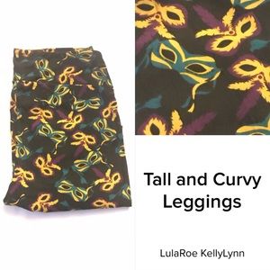 Lularoe Mardi Gras leggings